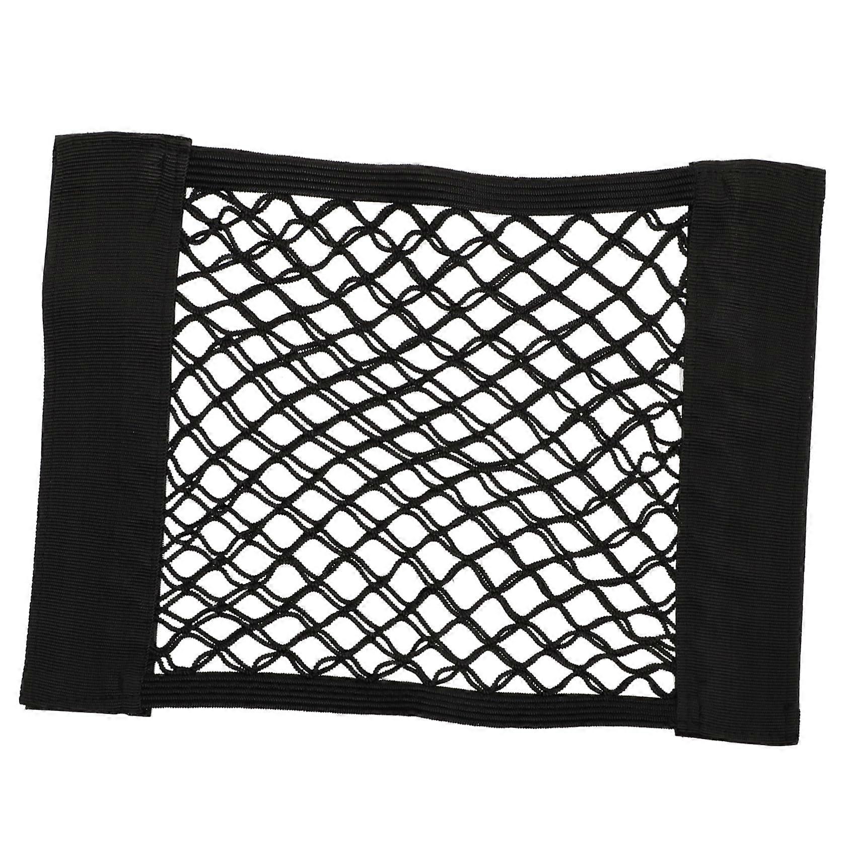 2pcs Car Trunk Cargo Net Elastic Storage Organizer 40x25cm Black Prevent Item Damage