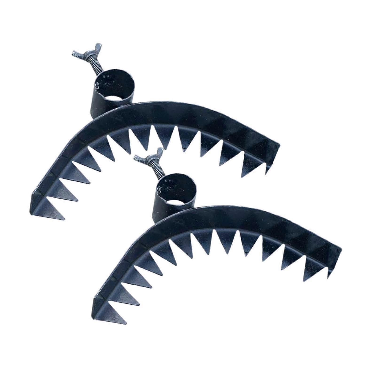 Weed Removal Tool Set with Multiple Tines, Durable Iron Garden Weeding Rake for Lawn and Backyard