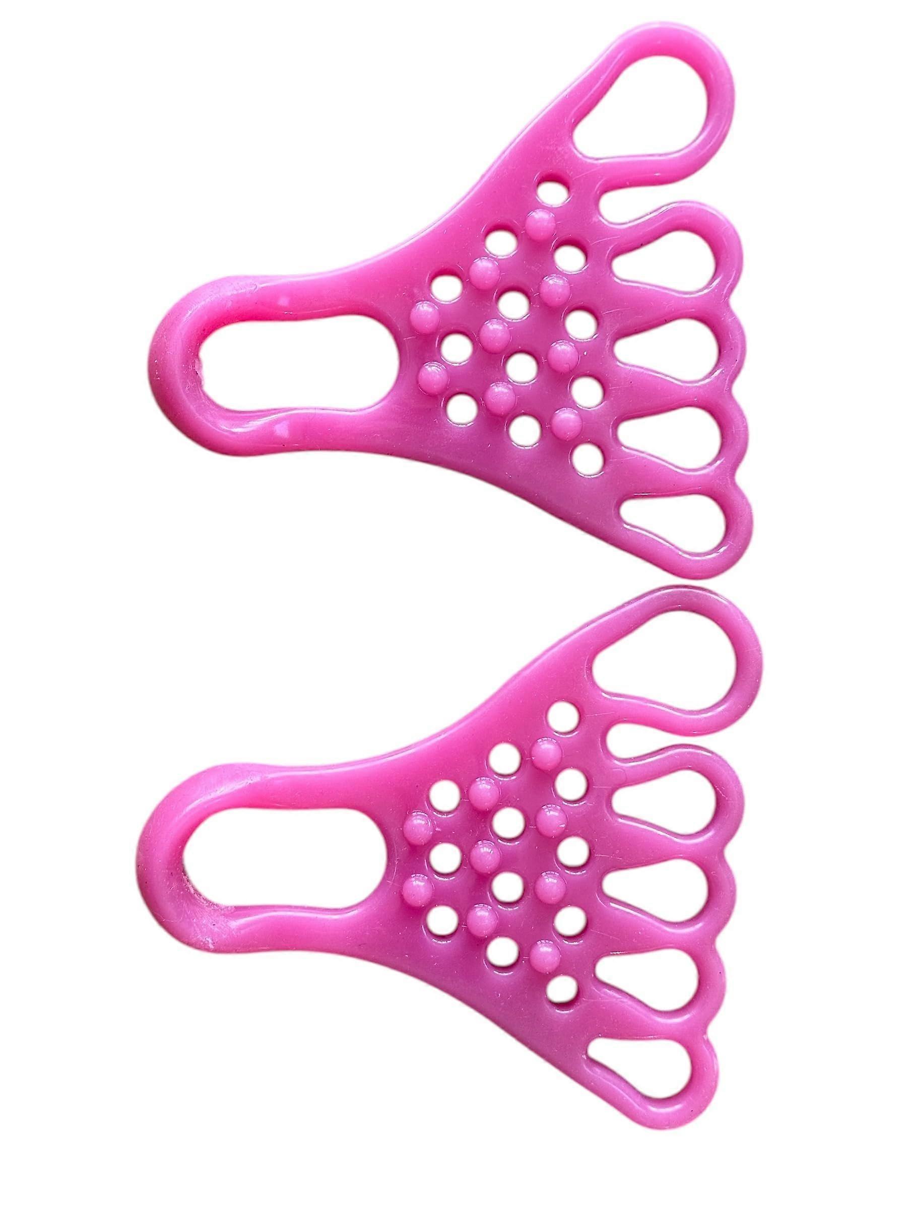 Pink Ergonomic Toe Separators for Alignment, Foot Pain Relief and Bunion Support, 2 Pack