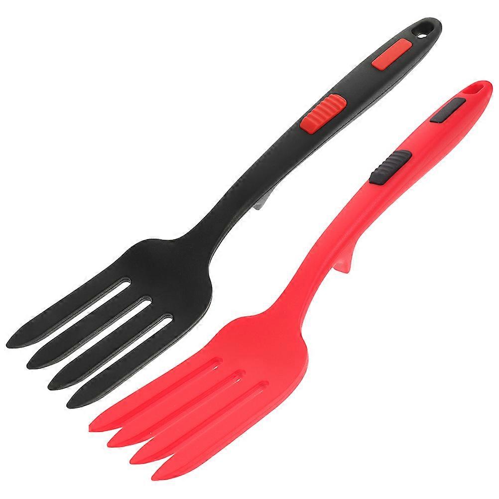 Kitchen Accessory Silicone Fork for Convenient Food Handling 2Pcs