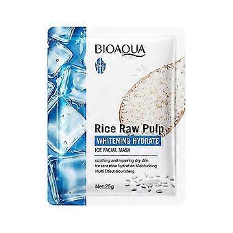 Reispüree Whitening Ice Film 25G Bioaoua Nährende und Feuchtigkeitsspendende Gesichtsmaske 25-26