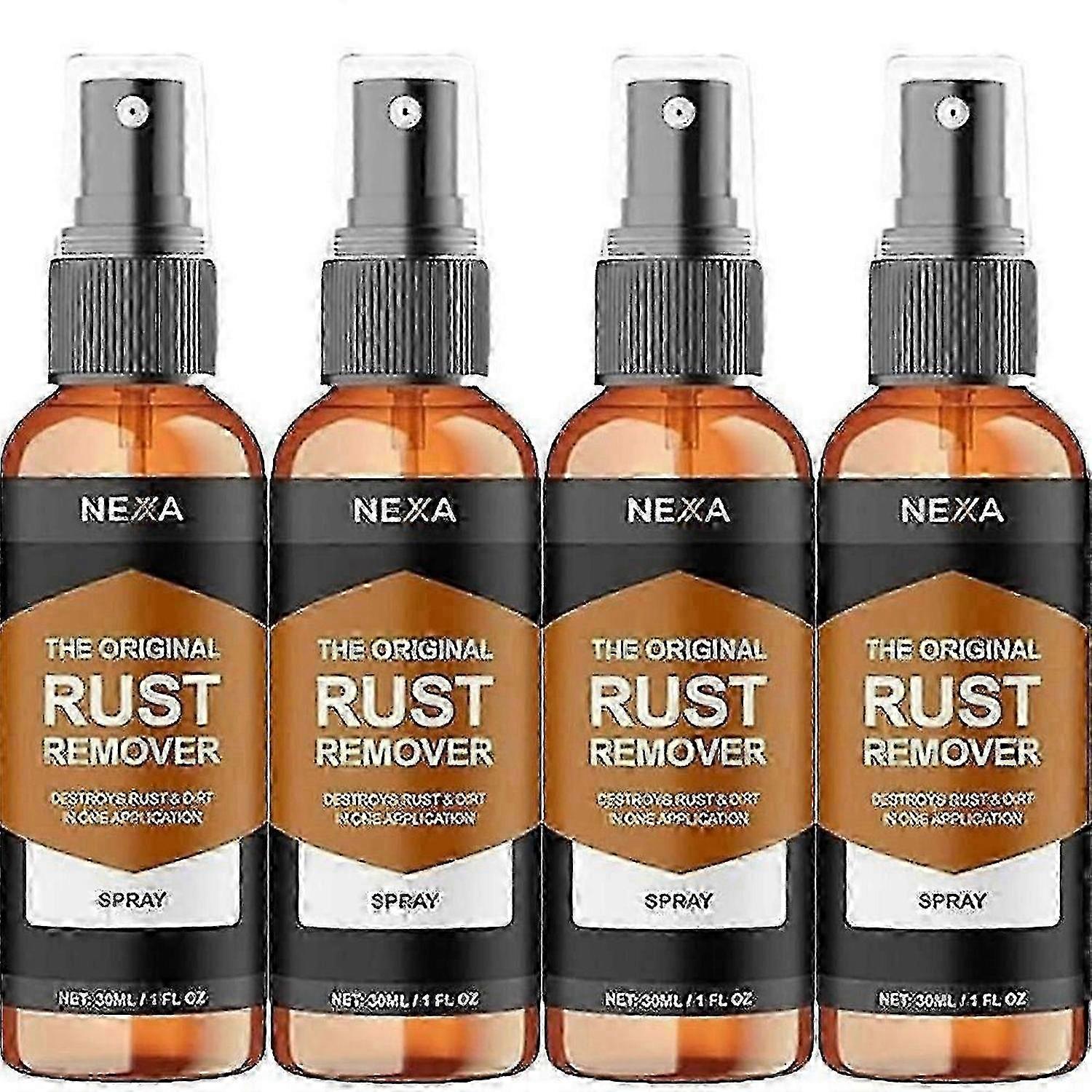 NEXA Rust Remover Spray Fast-Acting Multi-Surface Cleaner | Removes Rust, 50mL 4pcs