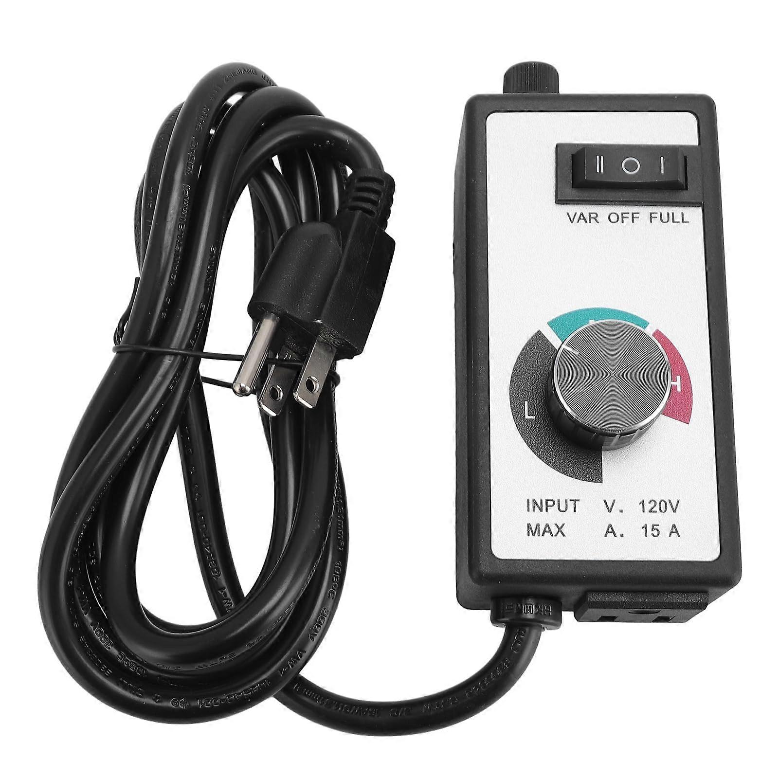 AC Motor Speed Controller with Stepless Adjustment, 3Speed Fan Regulator for Inline Duct Exhaust Fans