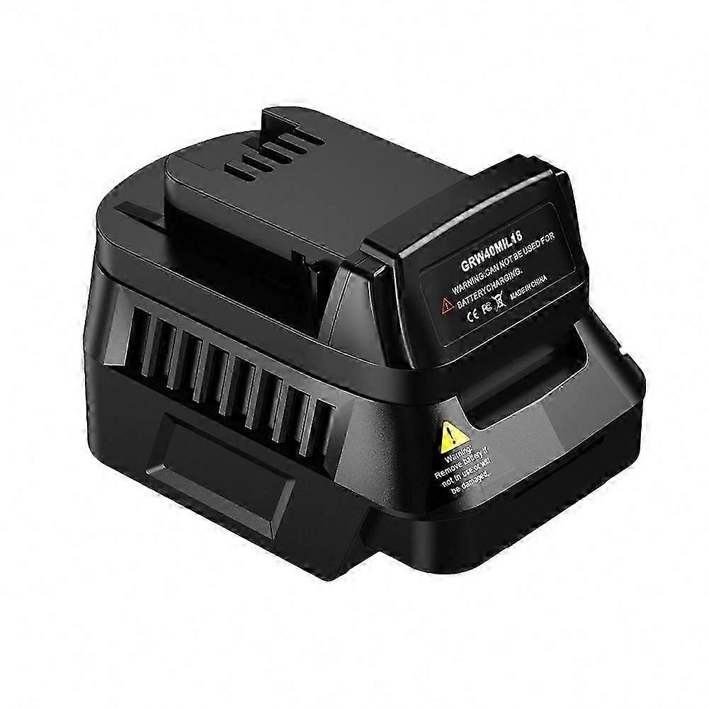 40V Lithium Battery Adapter Compatible with Milwaukee 18V Cordless Tools