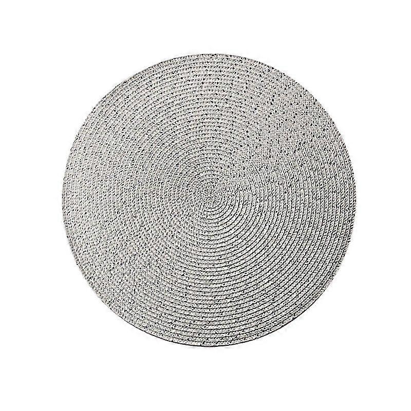 Waterproof Round Woven Placemat - Durable Dining Table Mat for Kitchen & Home Decor