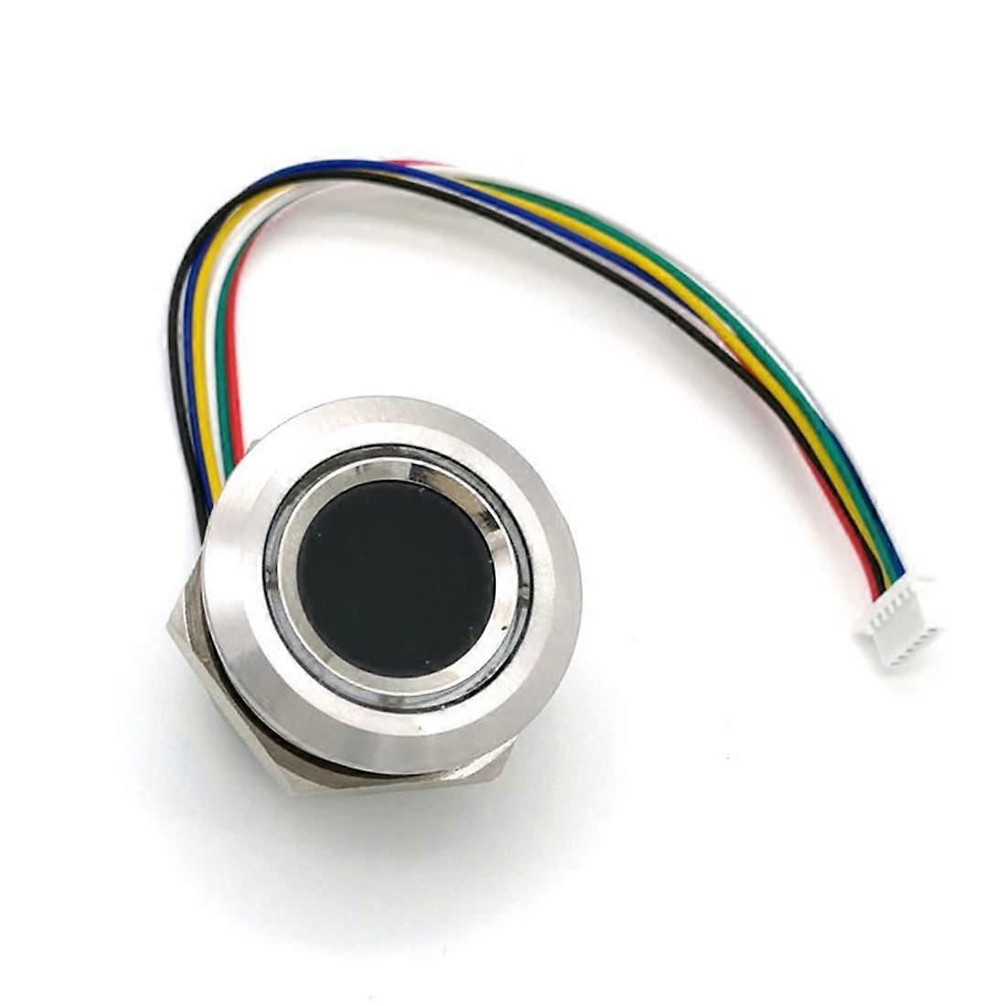 R503 Capacitive Fingerprint Sensor Module with RGB Ring Indicator for Access Control 15mm