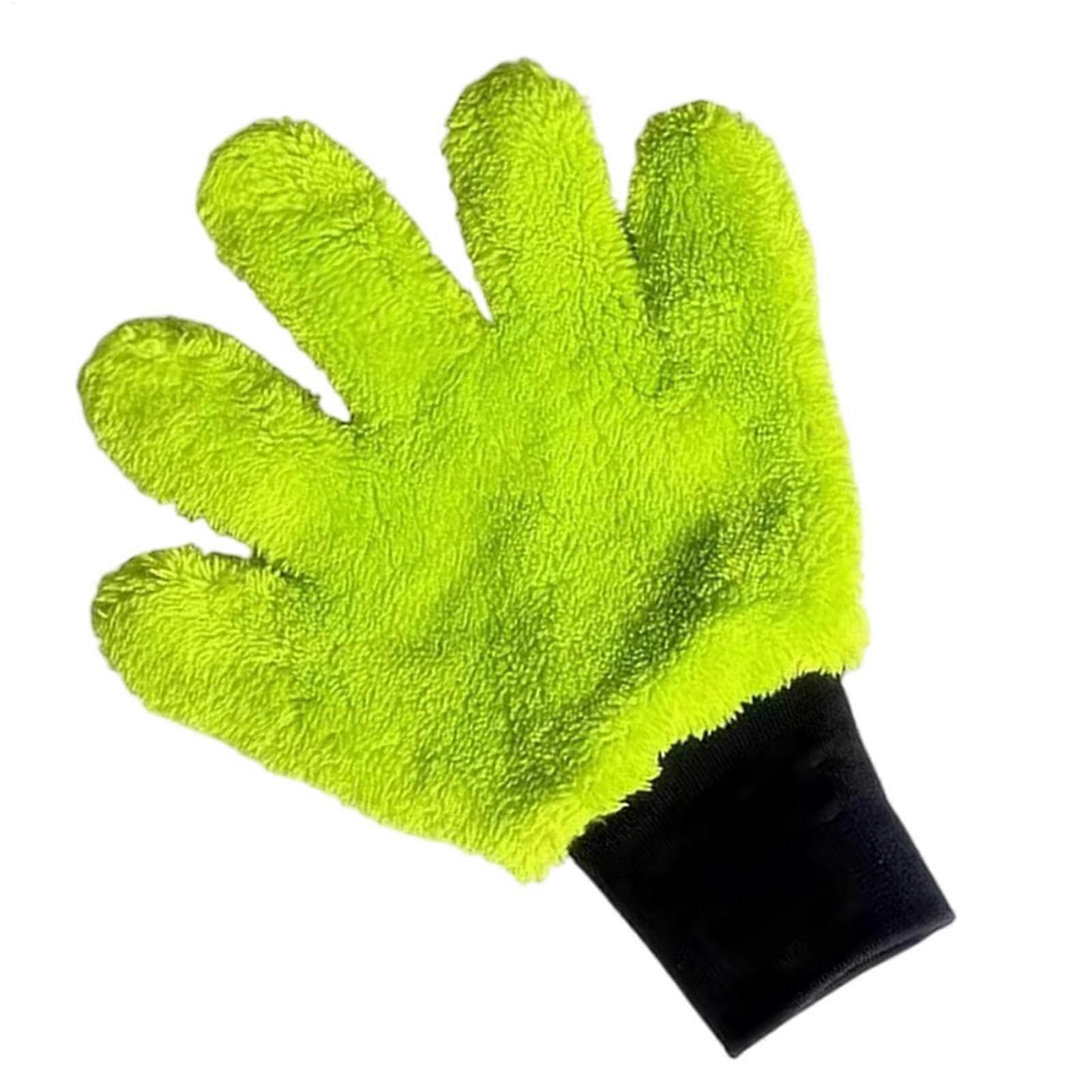 Car Wash Gloves Microfiber  Absorbent Soft Thickened Winter Warm Detailing for Vehicles