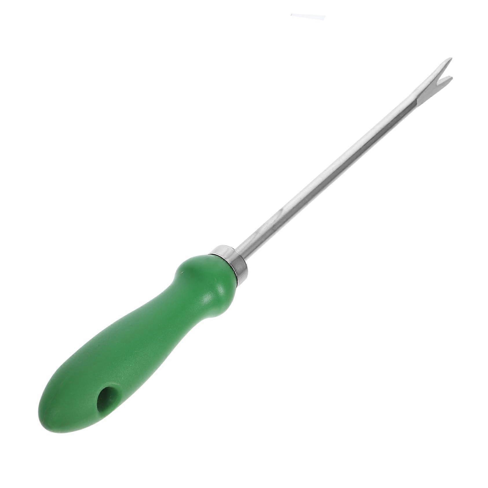 Ergonomic Plastic Handle Weeding Tool for Efficient Lawn Care and Durable Dandelion Removal
