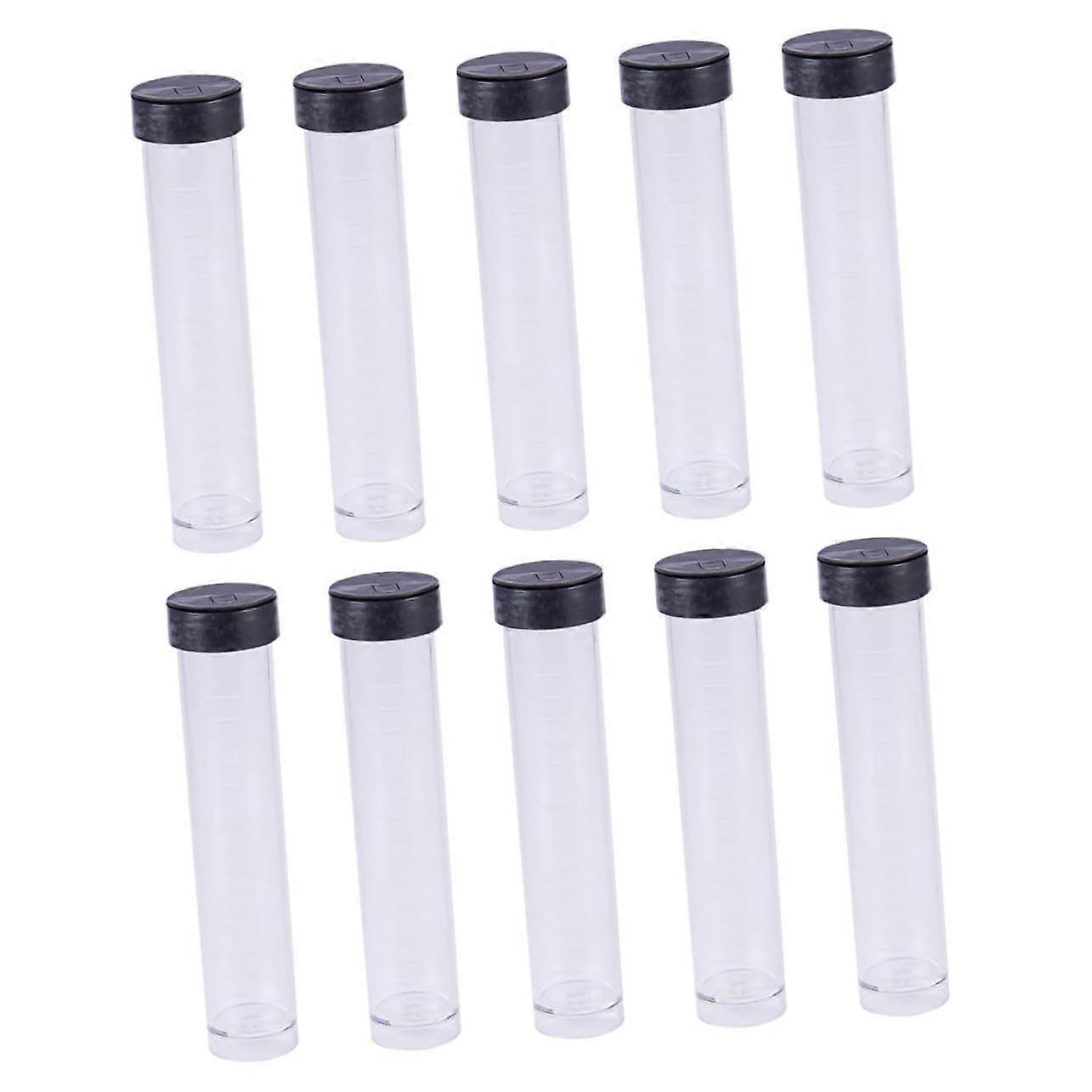 30 Pcs Clear Plastic Storage Tubes with Lids, Reusable Bead Organizer Containers for Crafts