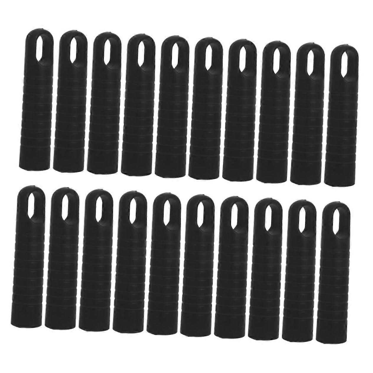 20pcs Plastic Threaded Mop Handle Caps Sleeves for Broom Handle Replacement and Secure Fit