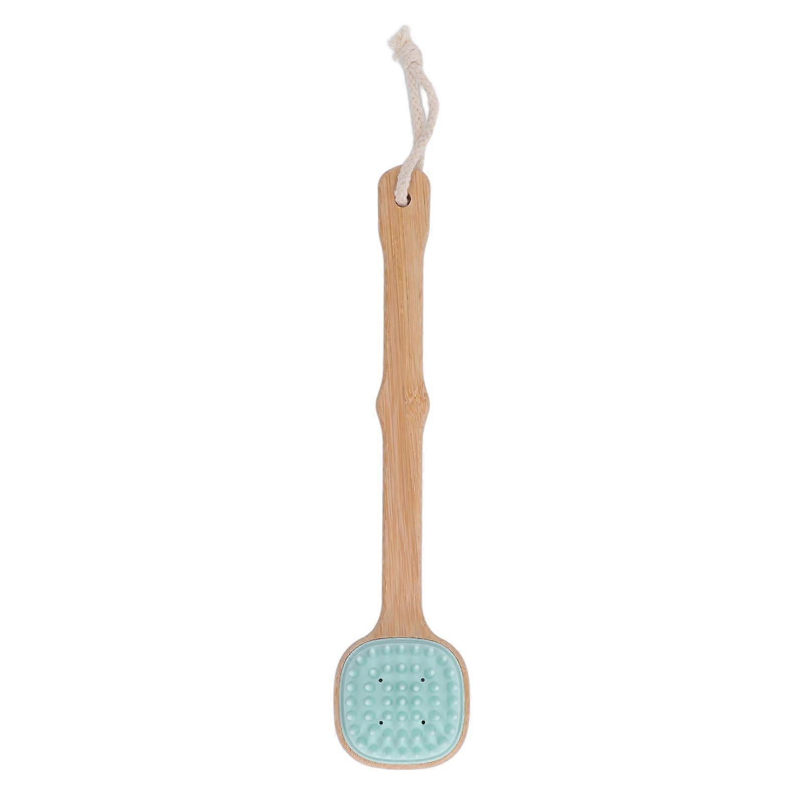 Back Scrubber with Long Handle Silicone Double Sided Exfoliating Bath Brush for Shower