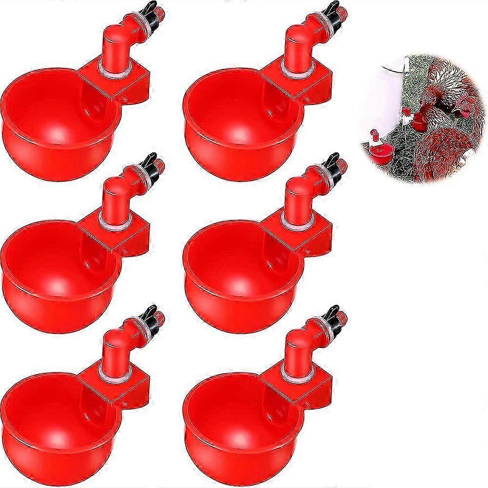 6-pack chicken waterer automatic poultry waterer for chickens, ducks, geese,