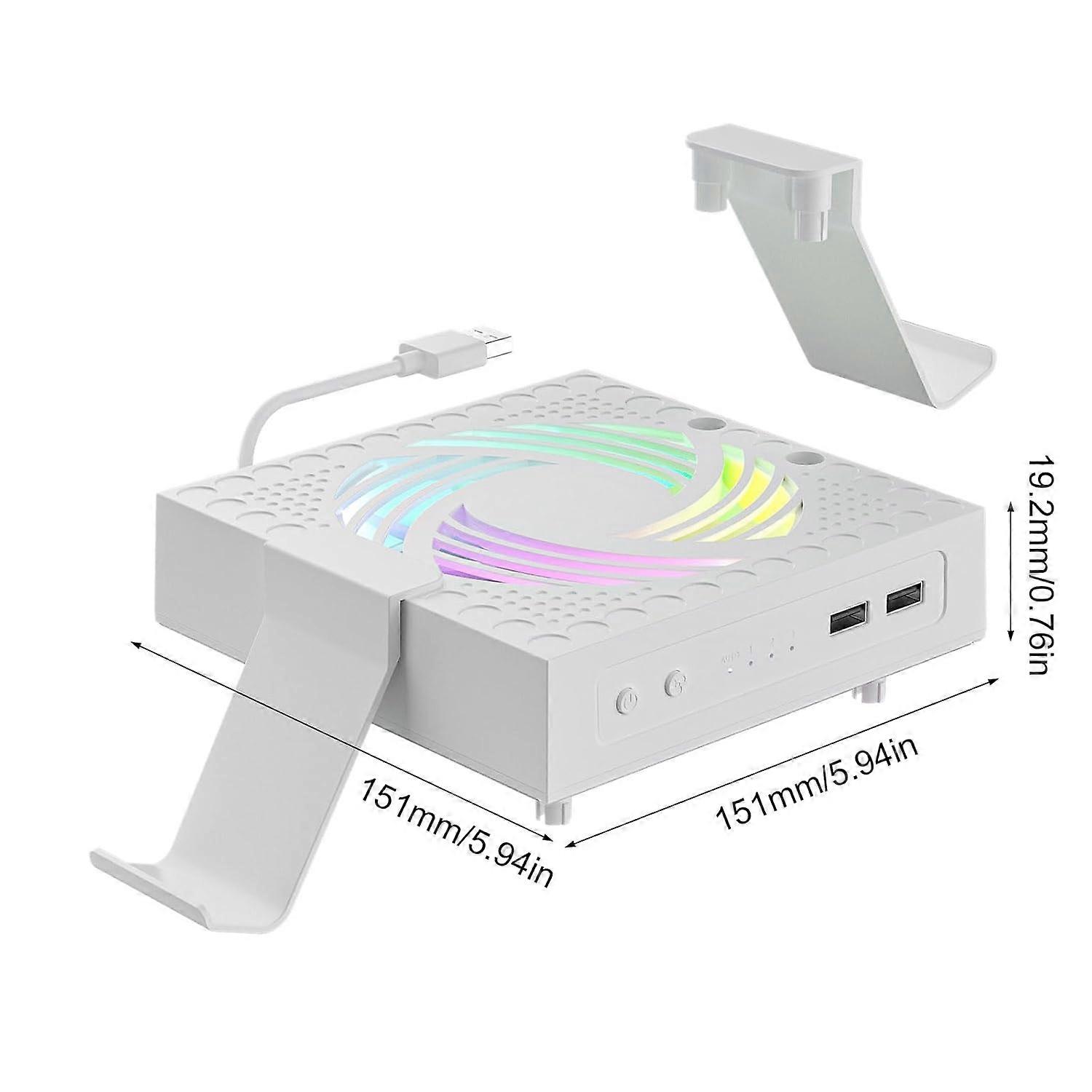Gaming Console Cooling Fan with Automatic Temperature Control, 3Speed Quiet Cooler for Series