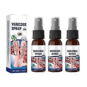 3 kpl Timilk VeinGuard -yrttisuihke, suonikohjujen hoitoon jaloille 30ml/1oz