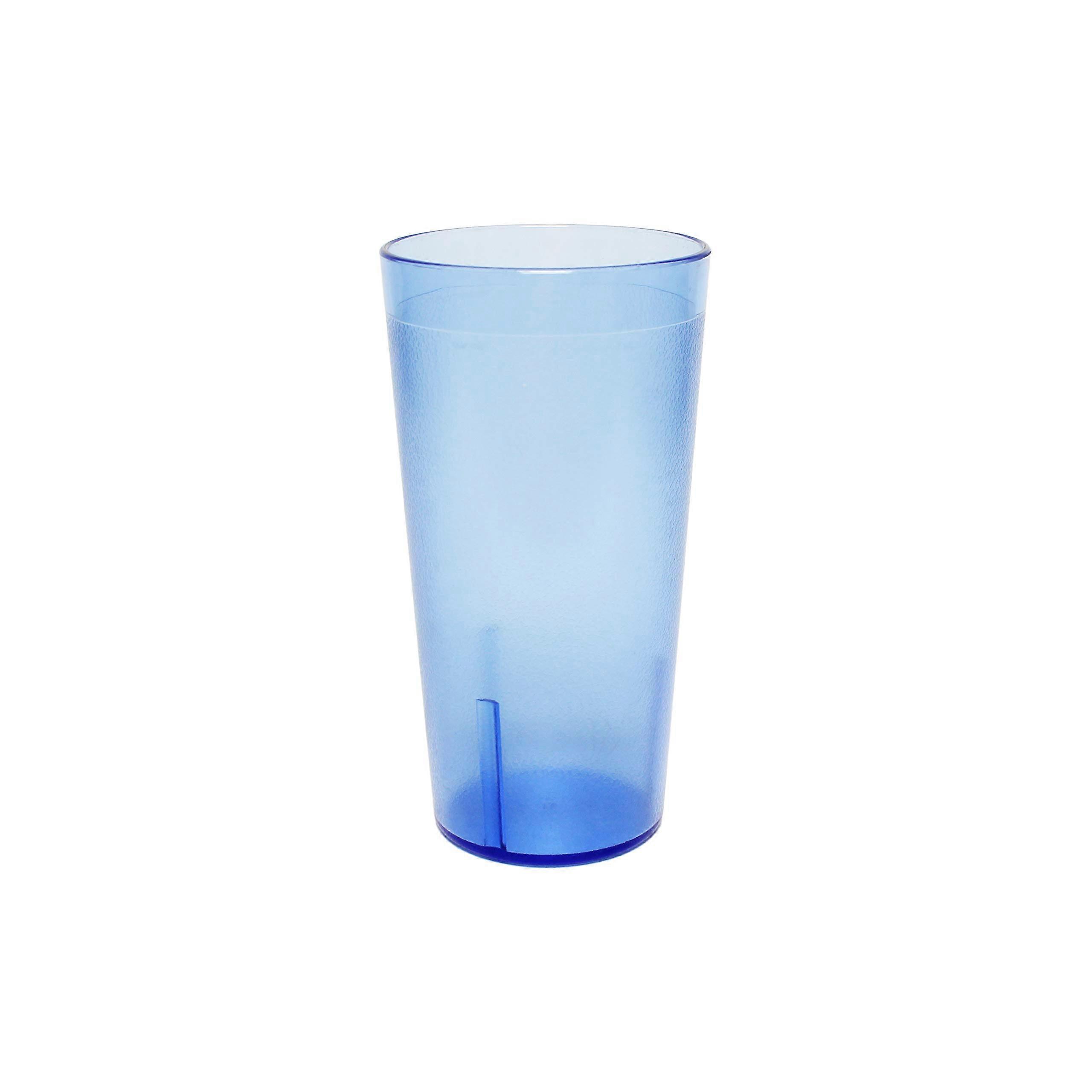 12oz Blue Plastic Tumbler, Durable Stackable Reusable Drinking Cup, Dishwasher Safe, 36 Pack