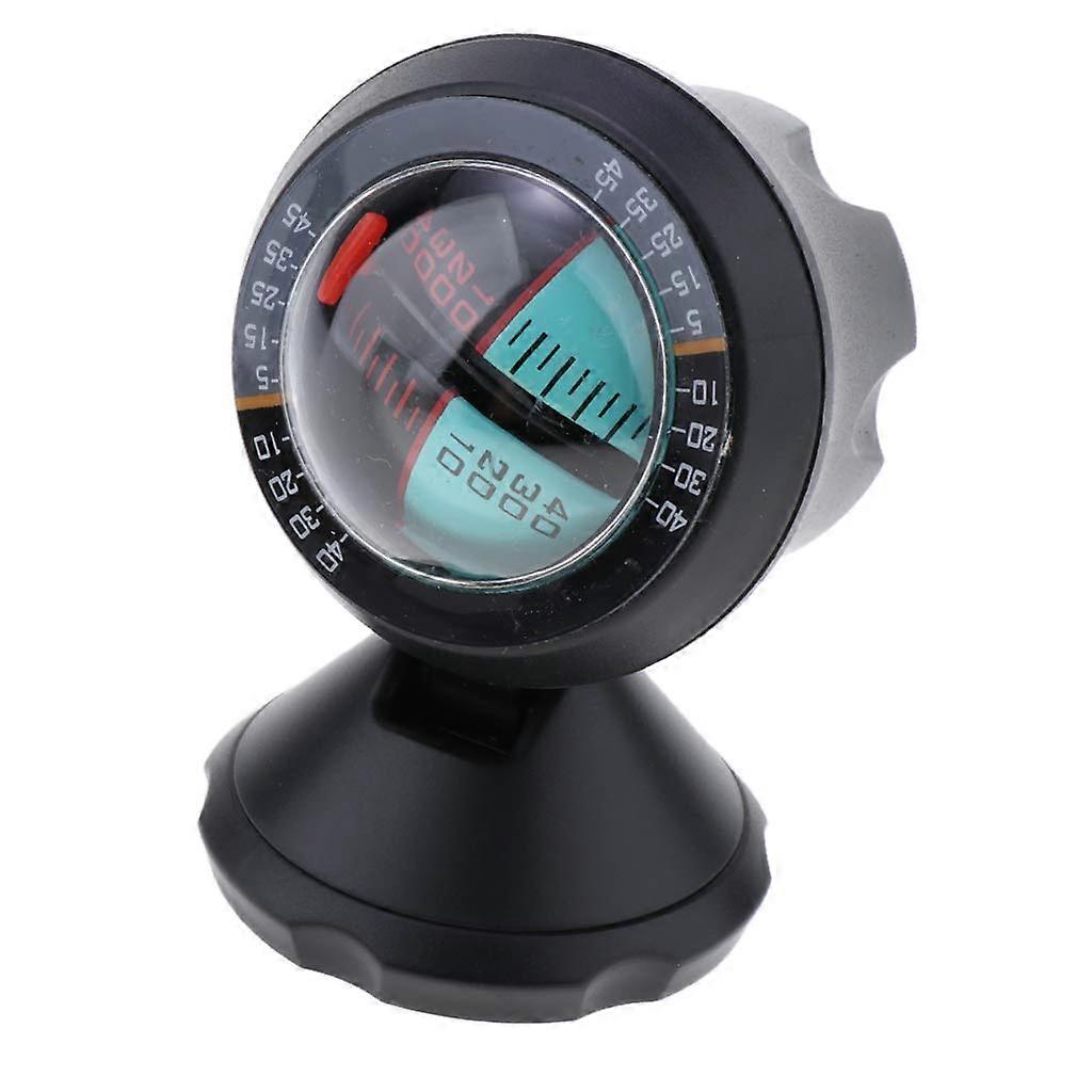 Multifunction Car Inclinometer Gauge with Vehicle Compass, Off Road Slope Meter Dashboard Indicator