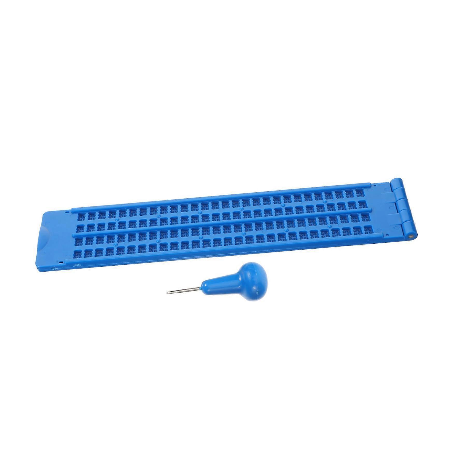 Braille Writing Board Set with Stylus for Independent Practice and Learning by Blind Students