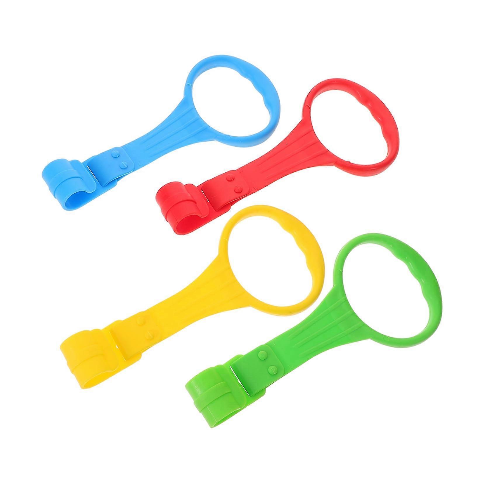 4pcs Baby Pull Up Rings for Walking Ability Training Cot StandUp Support Playpen Handles
