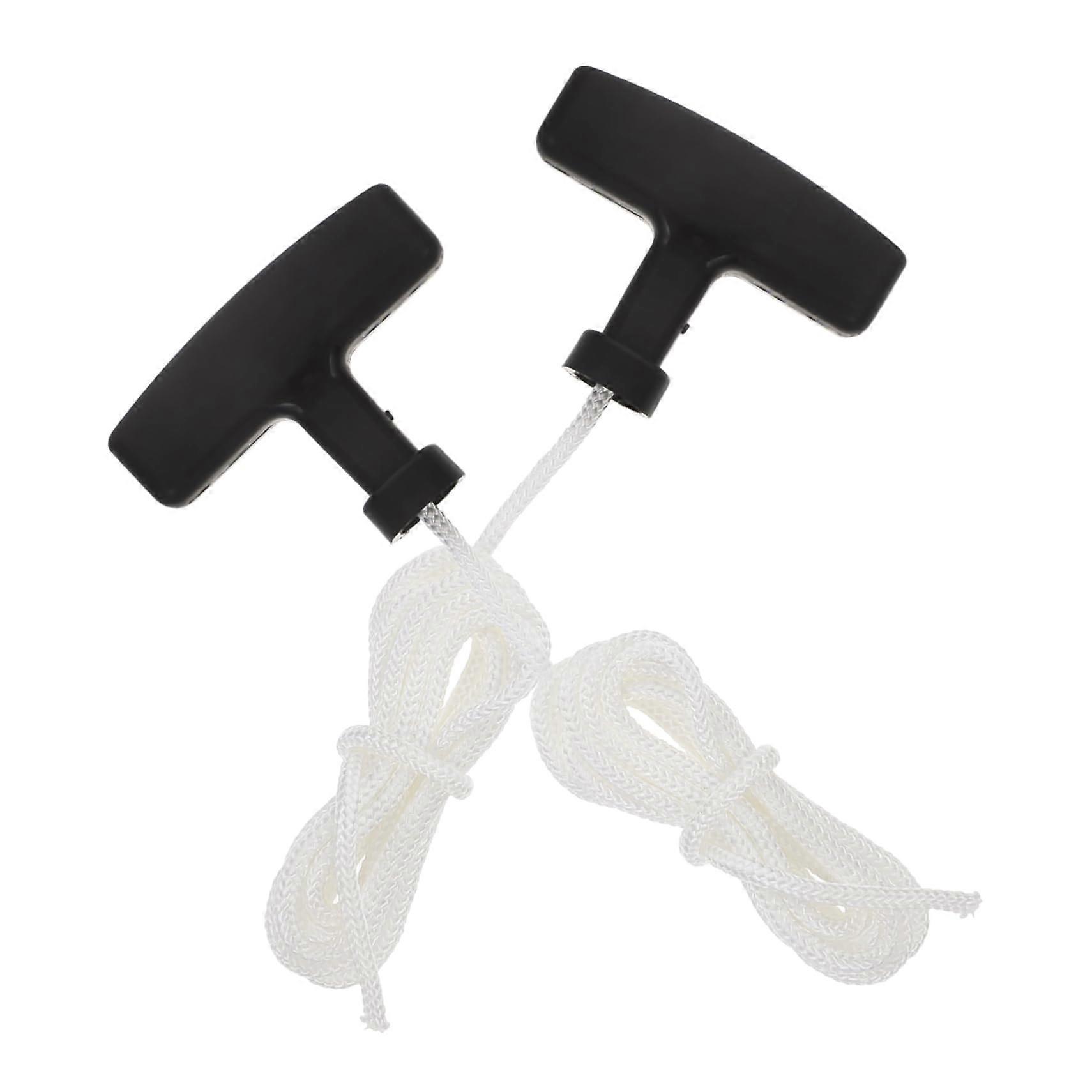 2pcs Lawn Mower Starter Rope and Pull Cord Handle Replacement Kit with Ergonomic Grip and  Load Capacity