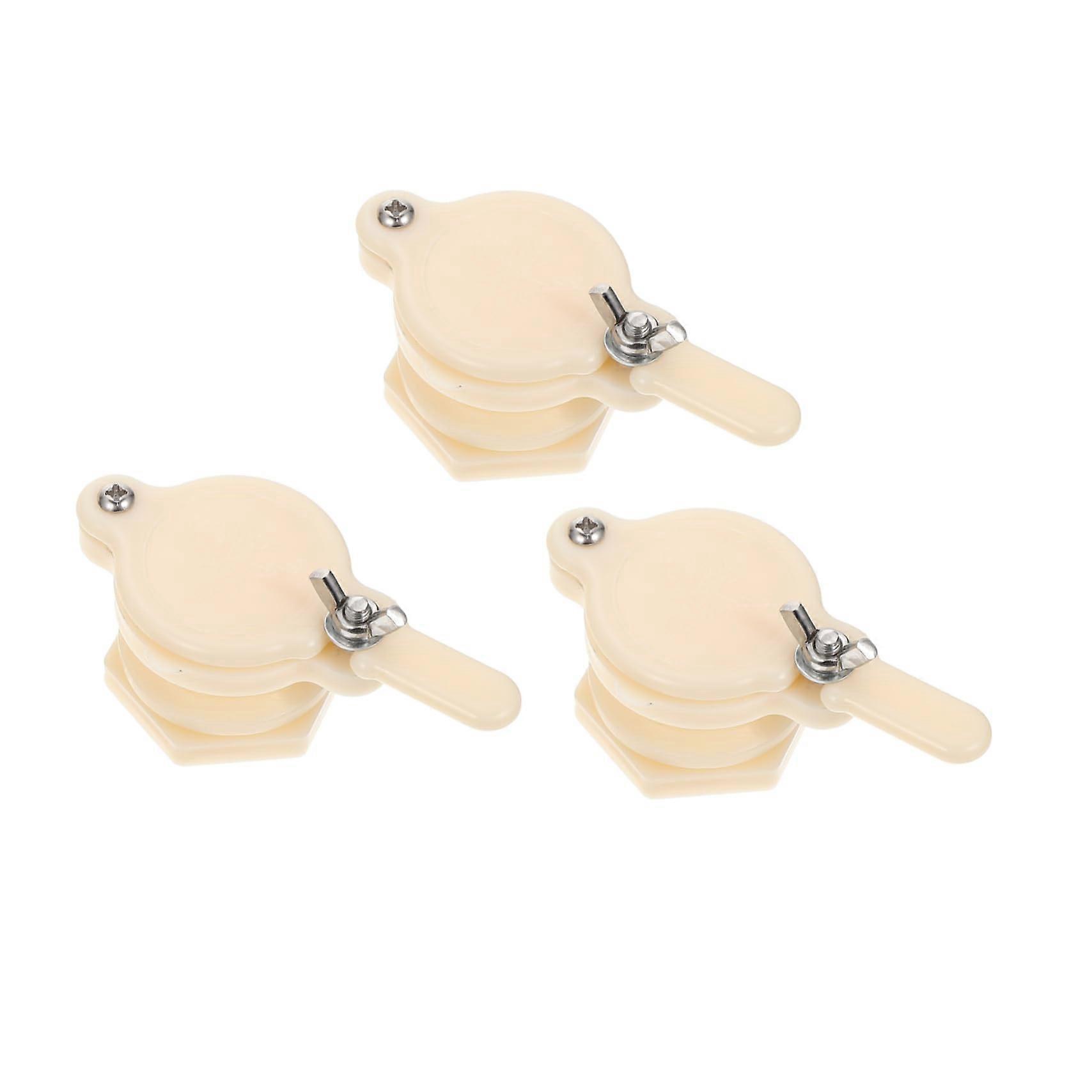 3pcs Honey Gate Valve with Long Handle for Beekeeping Equipment, Precise Flow Control, Easy Clean Surface