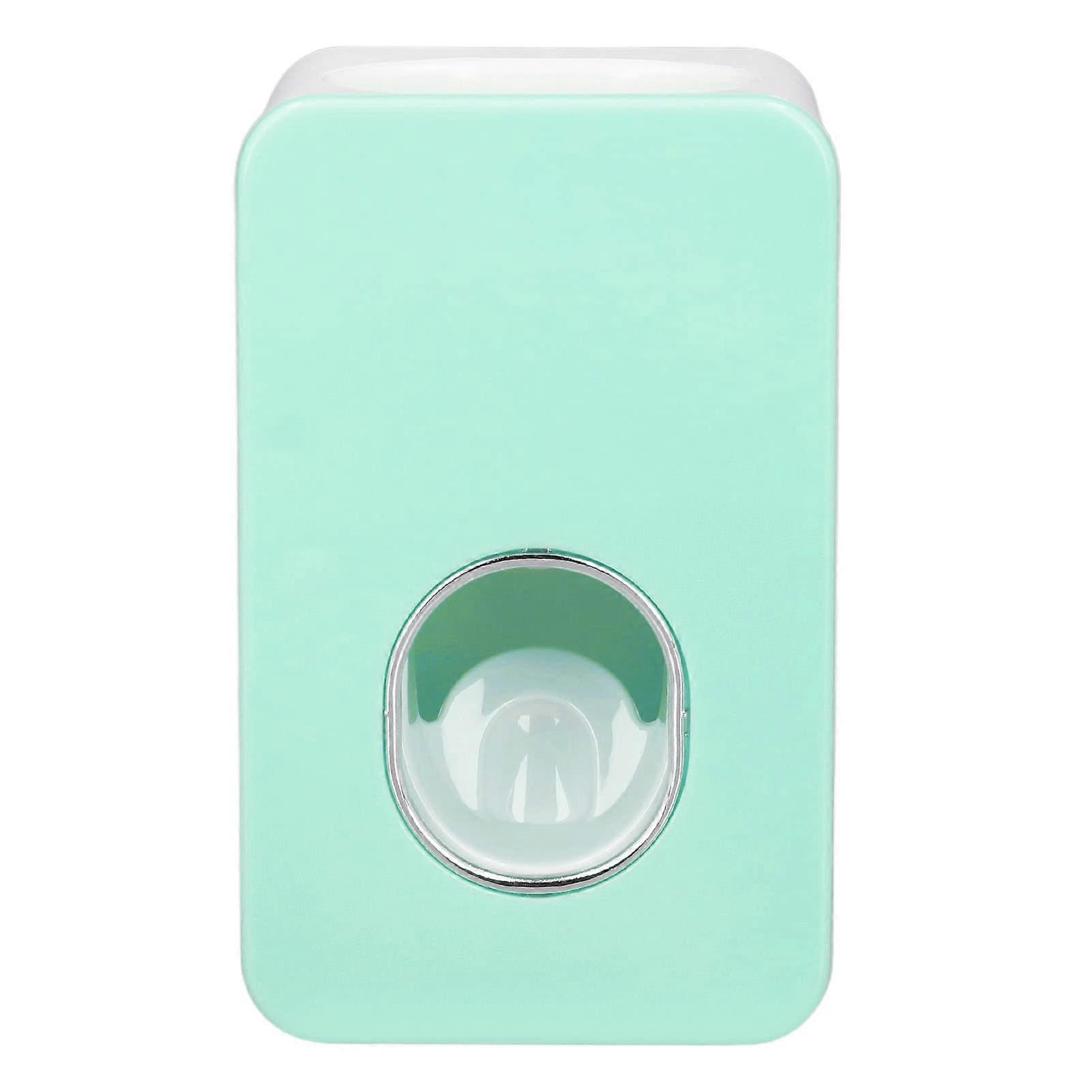 Automatic Toothpaste Dispenser Wall Mounted for Bathroom with Controlled Dispensing, Green