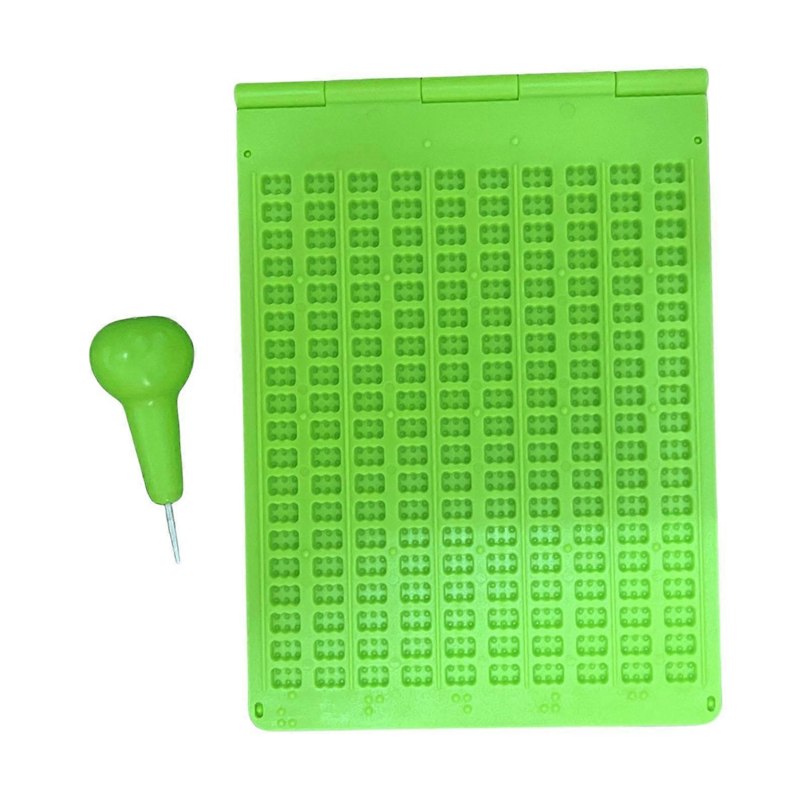 Braille Writing Slate for Blind Students, Sturdy Lightweight Braille Learning Tool for School