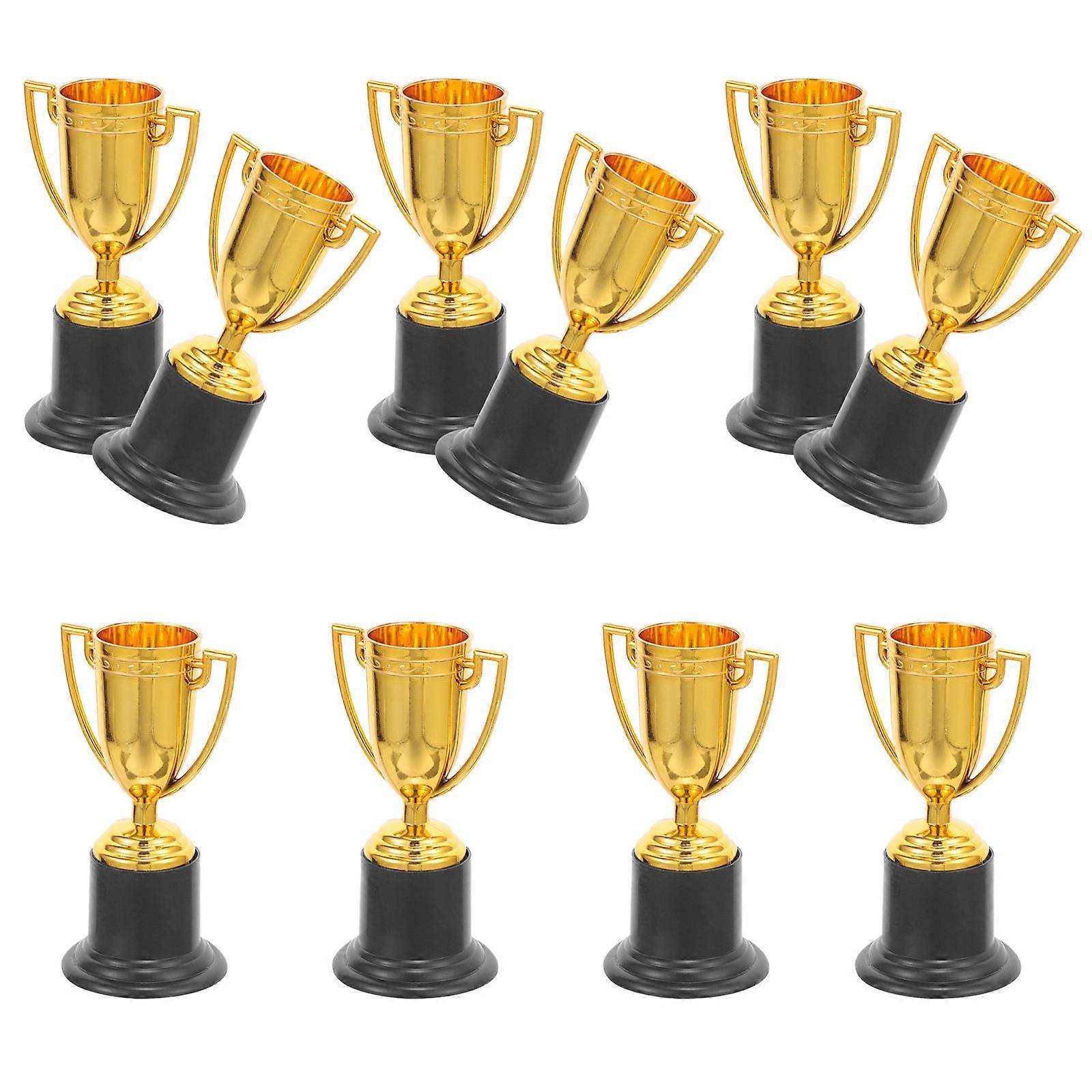 Small Plastic Trophy Cups Decorative Trophy for Kids 10Pcs