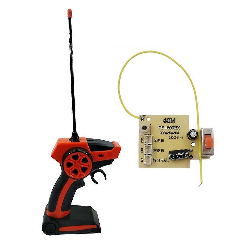 2.4G 4CH Remote Control Transmitter and Receiver Module Accessories Replacement for RC Remote Control Car Red