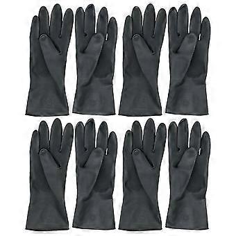 Waterproof Hairdressing Gloves Rubber Hot Dyeing Gloves for Hands Use 4Pair