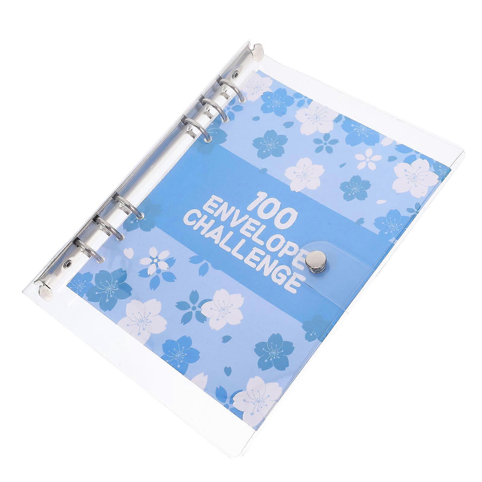 Saving Challenge Binder Loose-Leaf Budget Binder Cash Notepad 1Set for Planning
