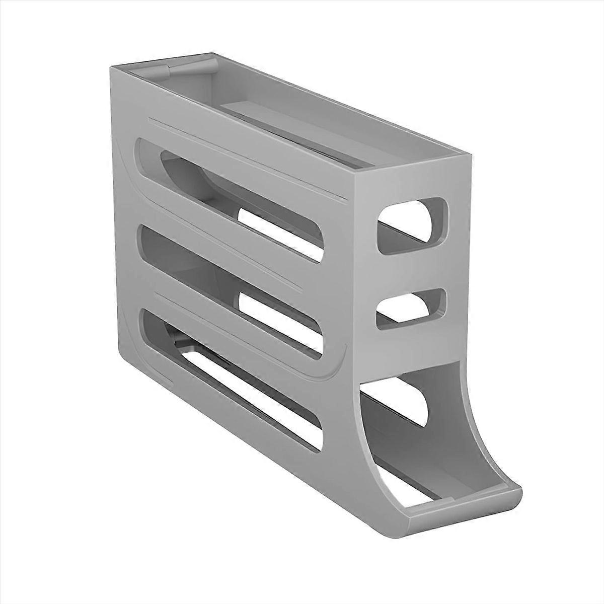 Automatic Rolling Egg Tray Organizer, Holds 28 Eggs Simultaneously -A