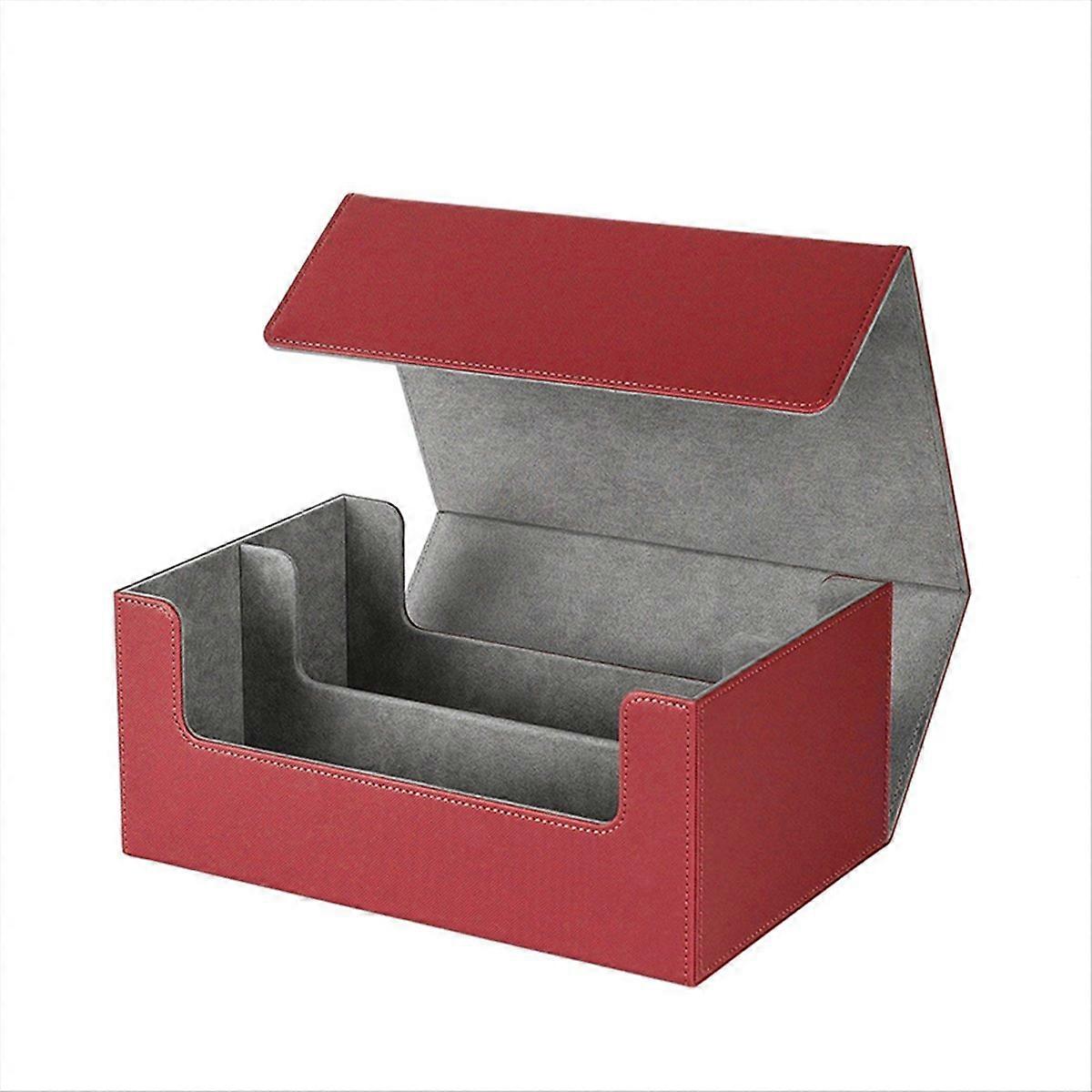 Card Storage Box for Trading Cards,Card Deck Case, Red