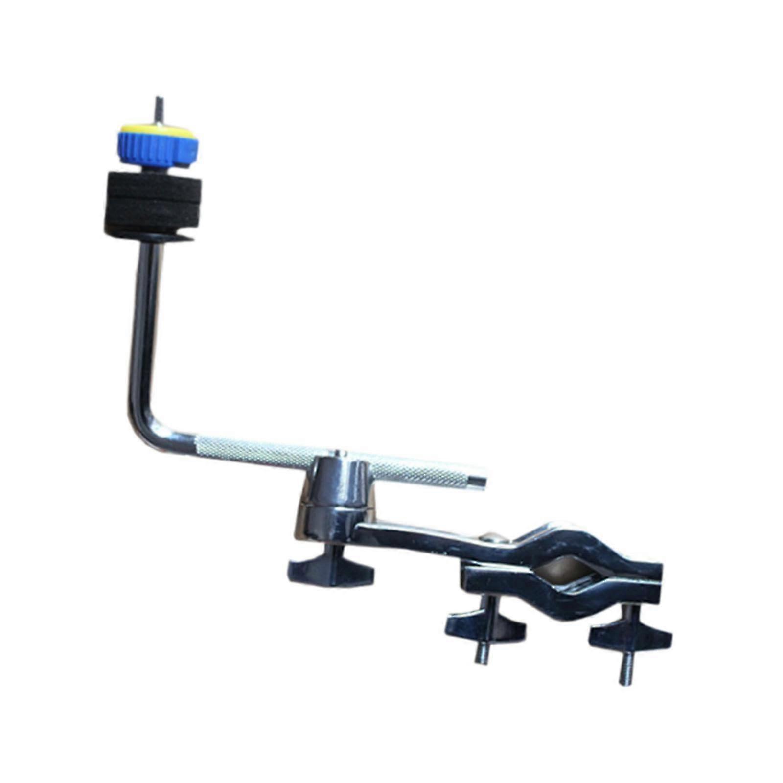 Cymbal Arm Clamp with Bracket Extension for Drum Set, SpaceSaving Mount and Quick Adjustment