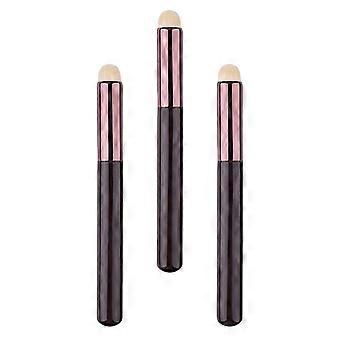 Artificial Fiber Lip Brush for Lip Gloss Smudge 3Pcs Professional Makeup Set