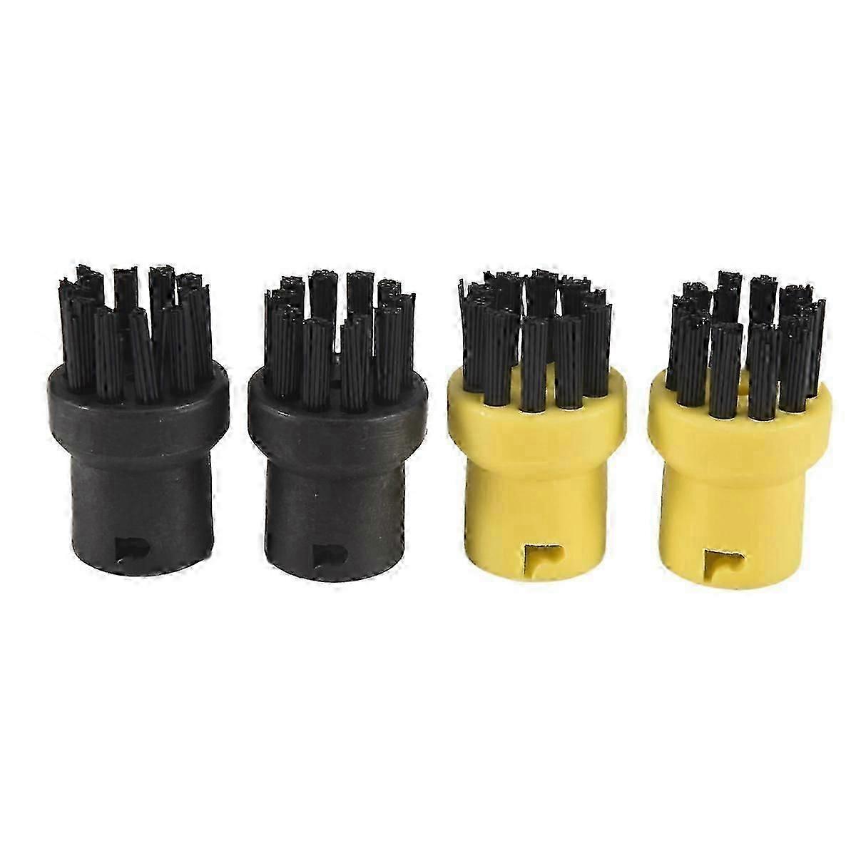 Steam Cleaner Round Brushes - 4-Piece Set for Karcher Models