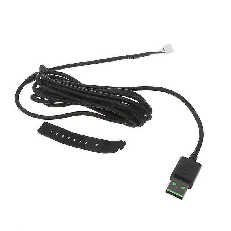 Durable Nylon Braided Line USB Mouse Cable Replacement Wire compatible with Razer DeathAdder Gaming Mouse
