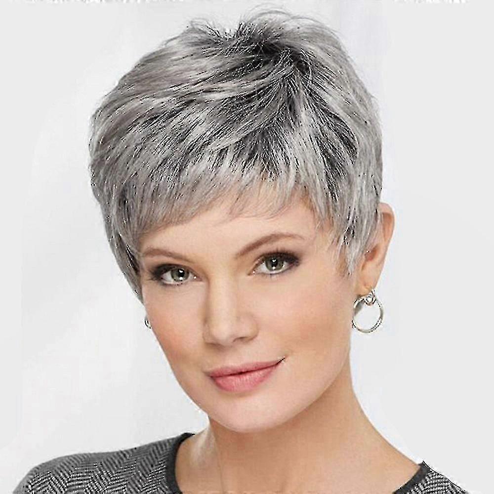 Women's Mullet Wigs, Grey