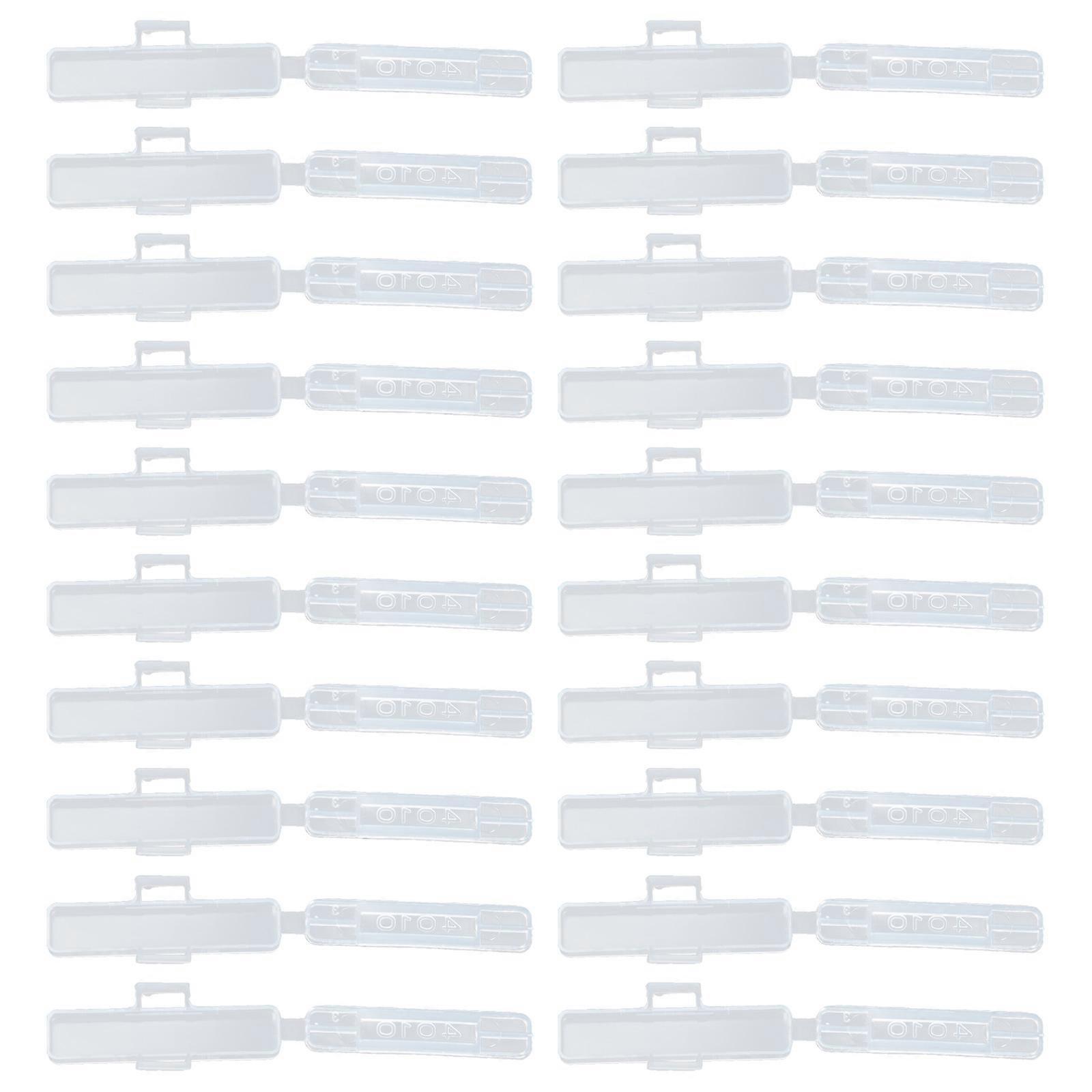 100Pcs Transparent Cable Label Identification Case for Storage Use
