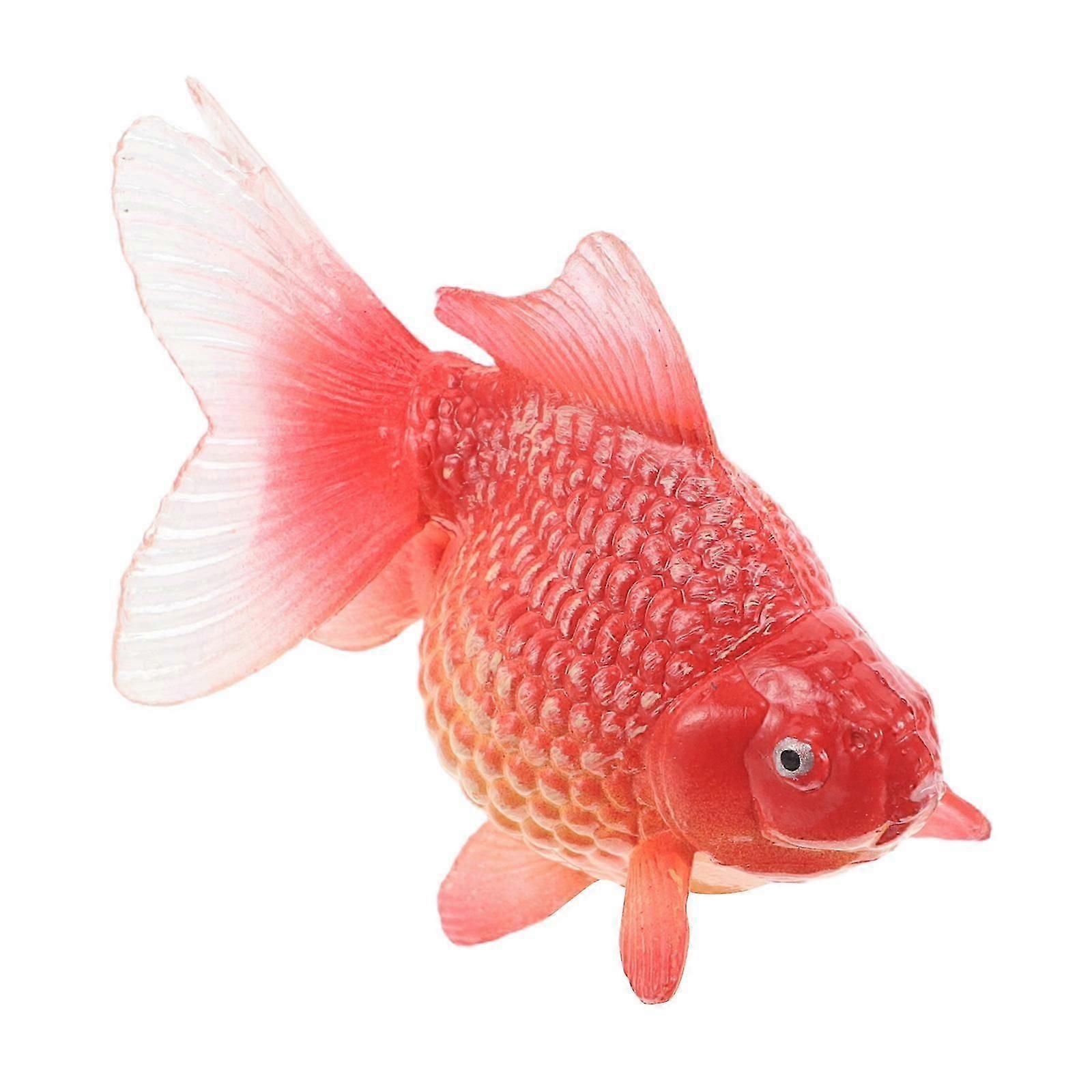 Aquarium Fish Decorations Artificial Goldfish Simulation for 2Pcs PVC Plastic Model