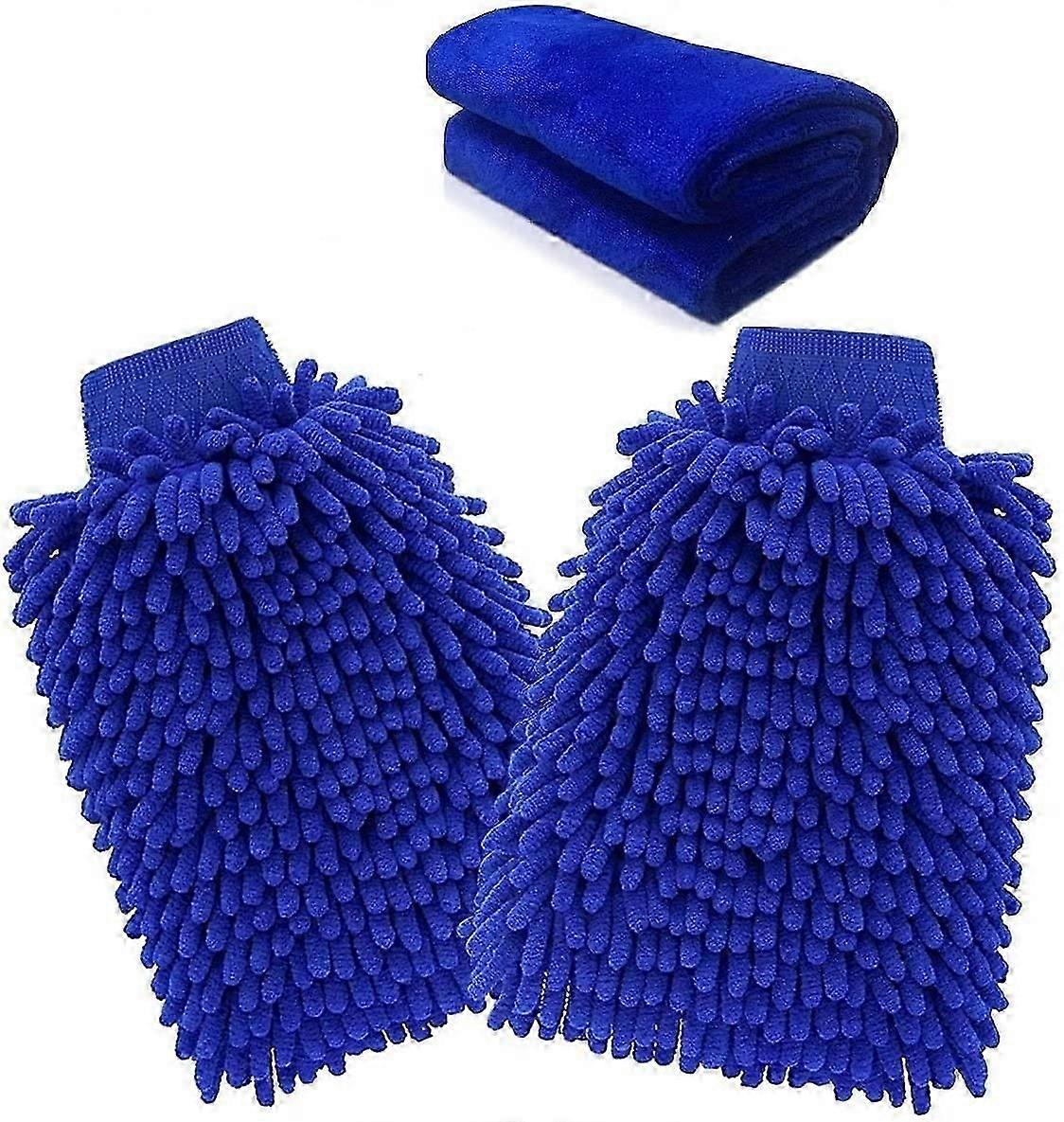 2 Pack Cleaning Microfiber Gloves
