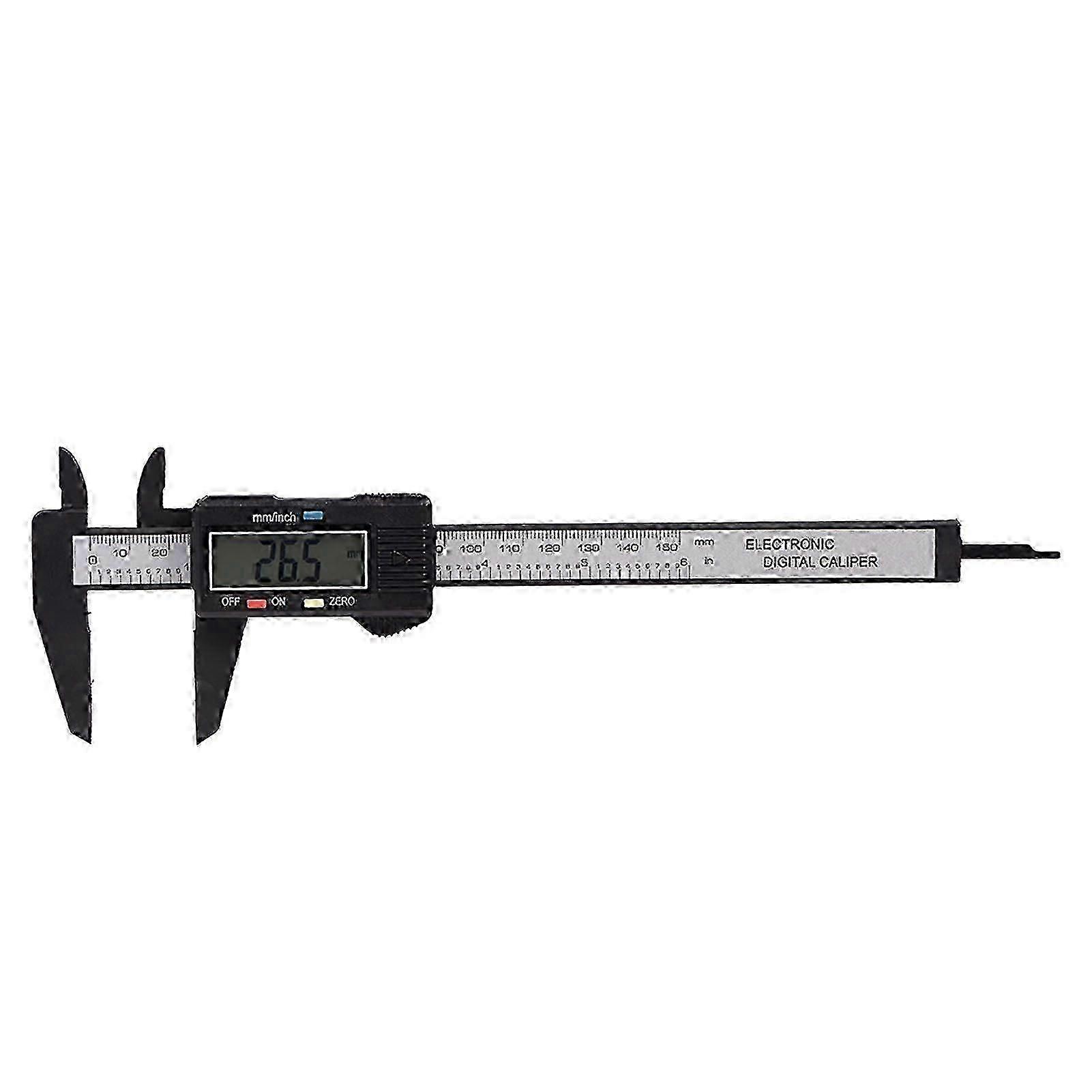 Digital Caliper with Extra Large LCD Screen for Measuring Inside Outside Depth Steps (Black),x