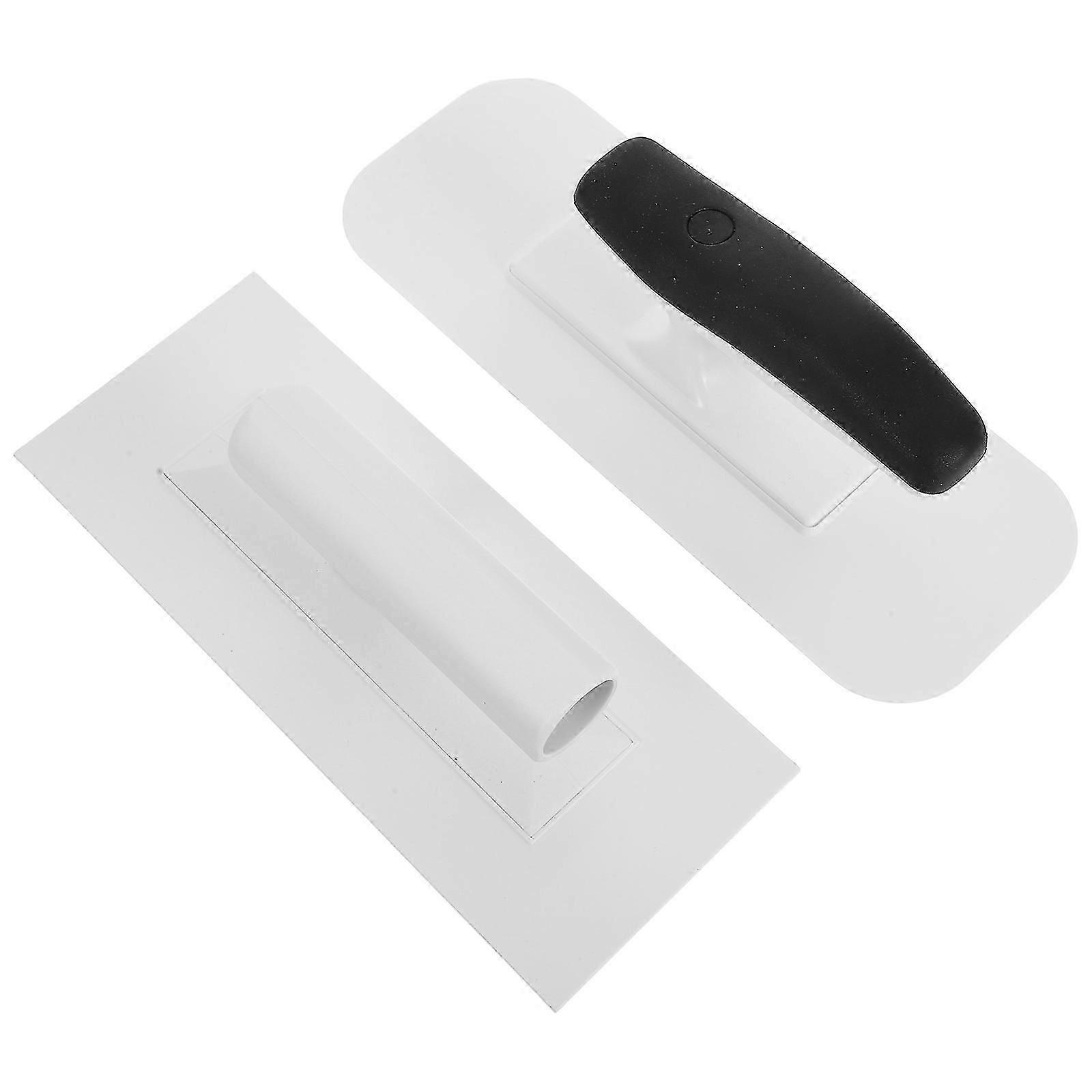 2Pcs Flat Edge Plastering Trowels for DIY Wall & Ceiling Finishing