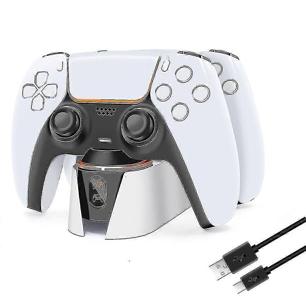 Dual Fast Charger Compatible With Ps5 Controller, Gamepad Controller Charging Dock Station