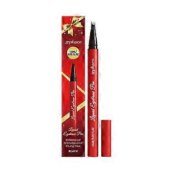 2pcsEyebrow Pencil, Black, Smooth Sketching, Natural Color, 3D and Fluent