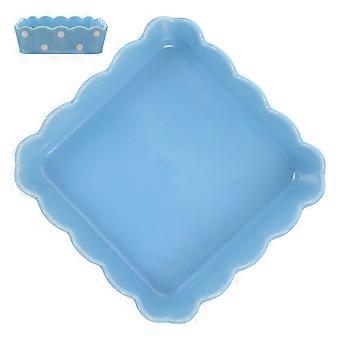 Blue Ceramic Hamster Food Bowl Feeding Bowl for Home 2Pcs