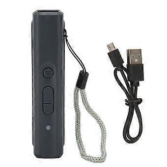 Ultrasonic Dog Trainer USB Rechargeable Portable Hand Held Electronic Dog Deterrent Device Training Tool with Lanyard Dark Gray