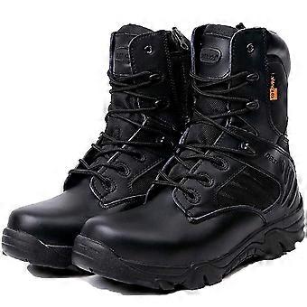 Winter Men's Military Leather Combat Boots Desert Work Safety Shoes Tactical Ankle Boots
