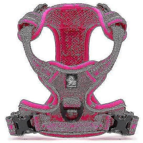 No Pull Dog Harness Reflective Adjustable With 2 Snap Buckles Easy Control Handle