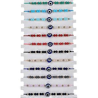 KATEA Kleurrijke Boze Oog Kralen Armbanden Handgemaakte Good Luck Turkse Nazar Amulet String Enkelbandje Armband Mal De Ojo Armband