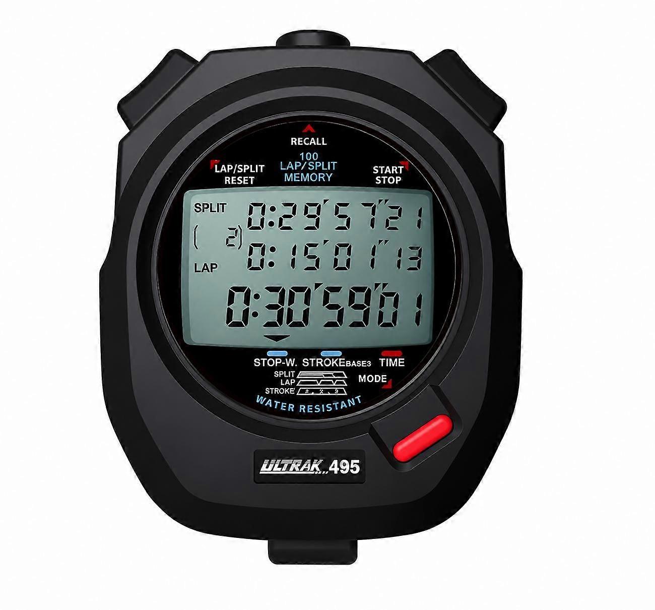 Stopur 3x-100m hukommelse sort